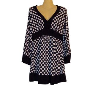 J.T.B. Black & White Polka Dot Dress - Large